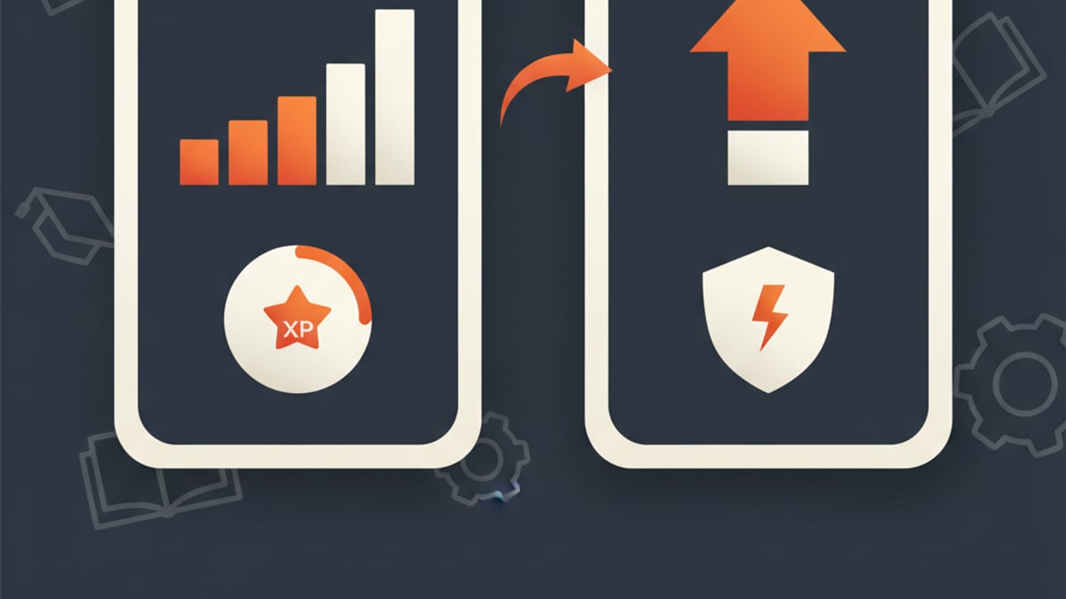 Mikro öğrenme uygulamaları streak ve XP ekranları