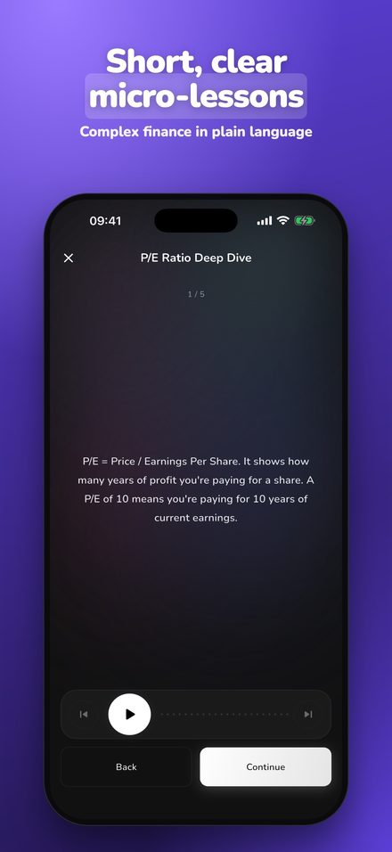 Lesson screen