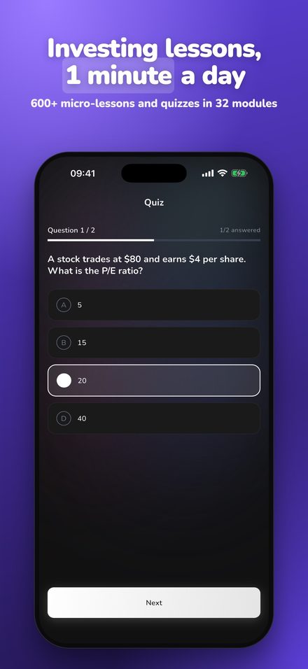 Quiz screen